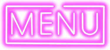 Pink neon menu border sign